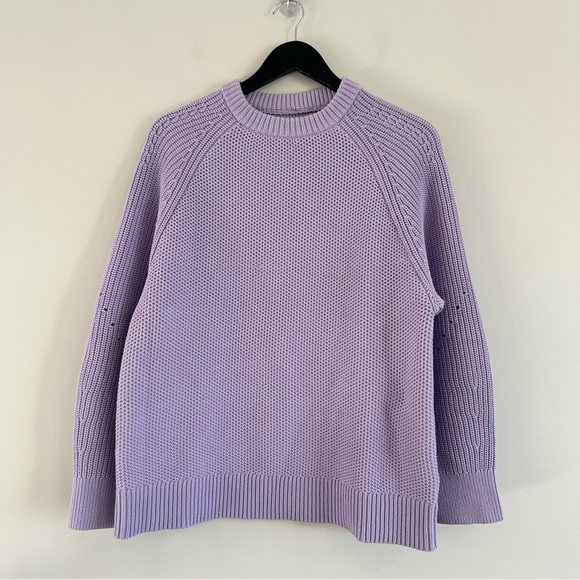 Lululemon Honeycomb Crewneck Sweater Small Lilac Ether - Picture 2 of 8